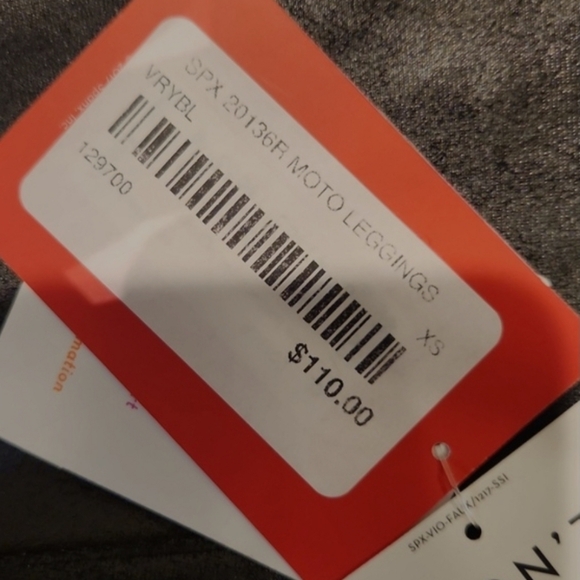 ❤️ NWT! SPANX MOTO FAUX LEATHER HIGH RISE SHAPEWEAR LEGGINGS, XS - Picture 13 of 13